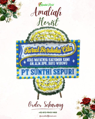 Papan Bunga Duka di Polanharjo