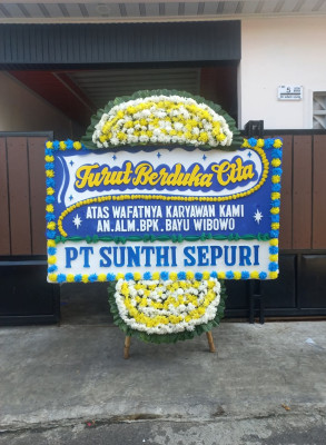 Papan Bunga Duka di Polanharjo