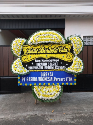 Papan Bunga Duka di Polanharjo